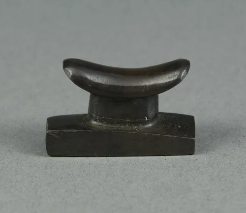 Amulet of a Headrest by Egyptian, metalwork, -664--332