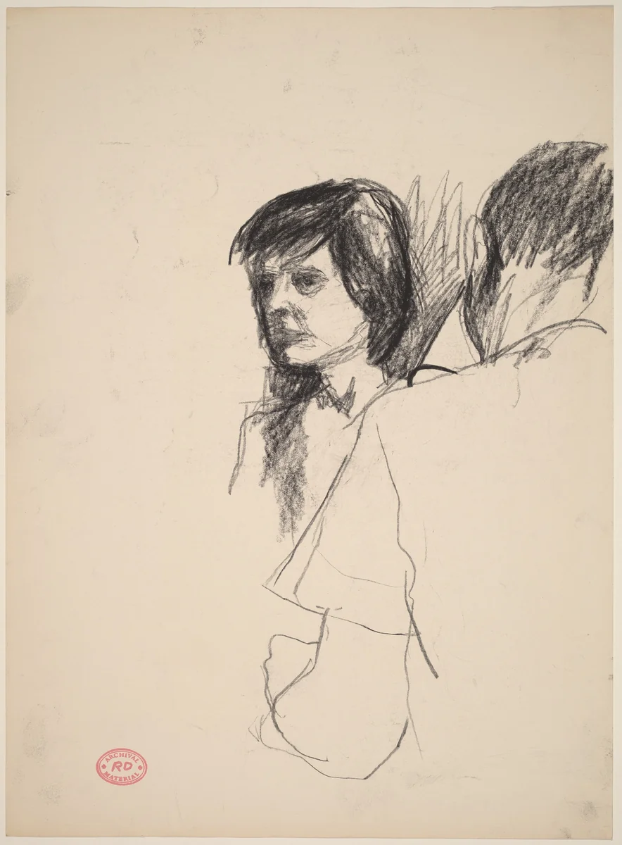 Untitled [two figures] by Richard Diebenkorn, drawing, 1955-1967
