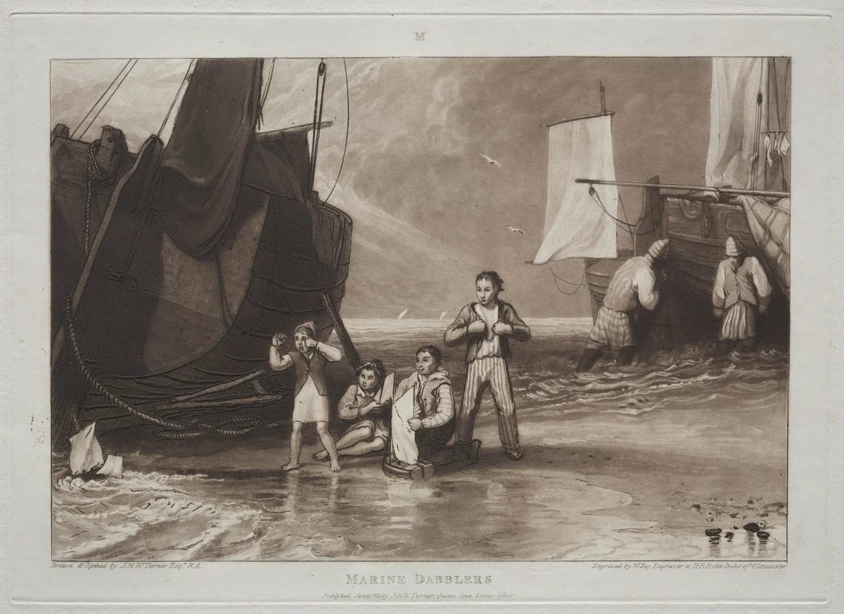 Liber Studiorum: Marine Dabblers by Joseph Turner, print