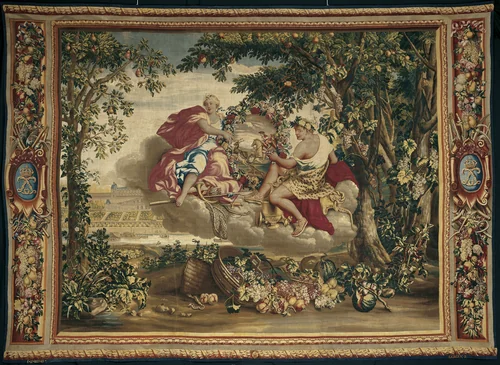 Autumn, from The Seasons by Charles Le Brun, textile, 1700-1720