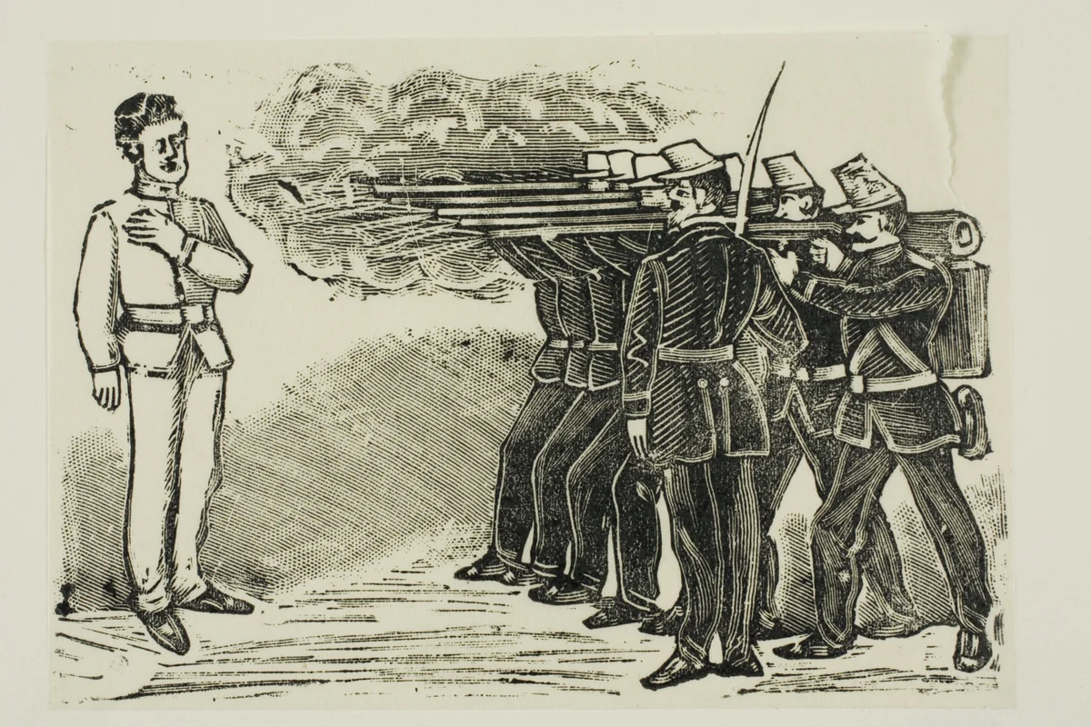 Execution by Firing Squad by José Guadalupe Posada, print, 1871-1913