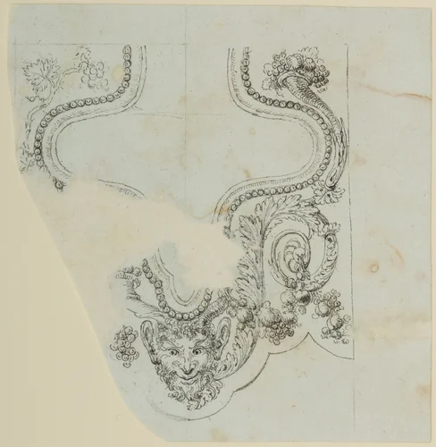Design for the Decoration of the Surround of the Rear Sight of a Firearm by Nicolas Noël Boutet, drawing, 1772-1830