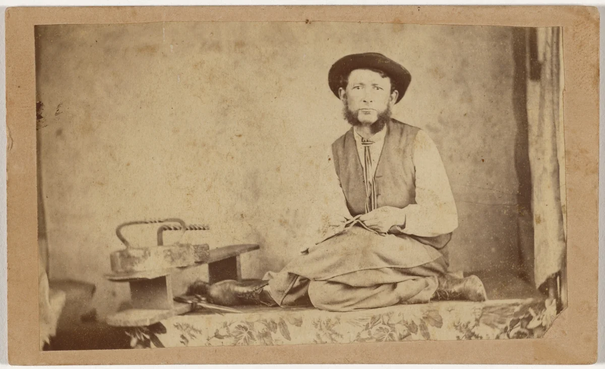 Portrait of a Tailor by American 19th Century, photograph, 1860-1869