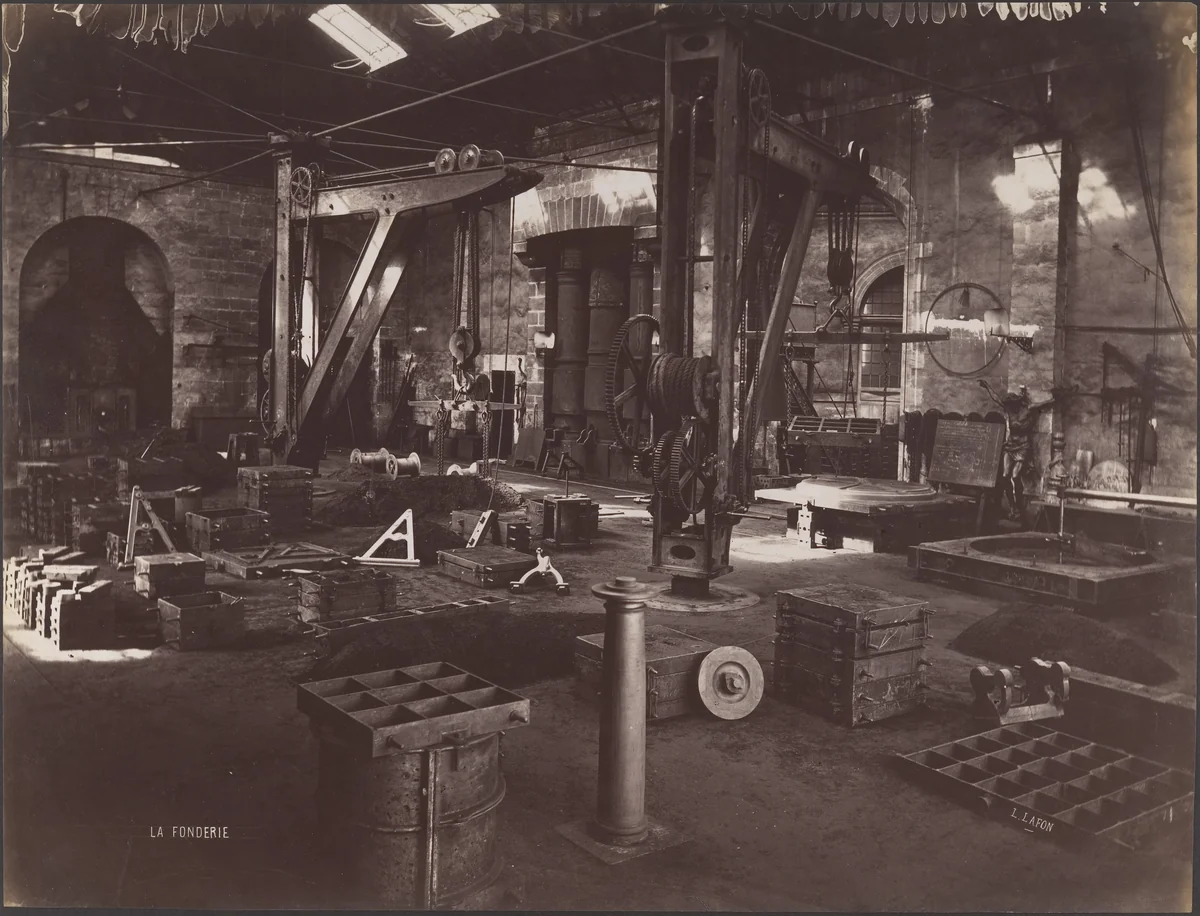 The Foundry by Louis Lafon, photograph, 1870-1889
