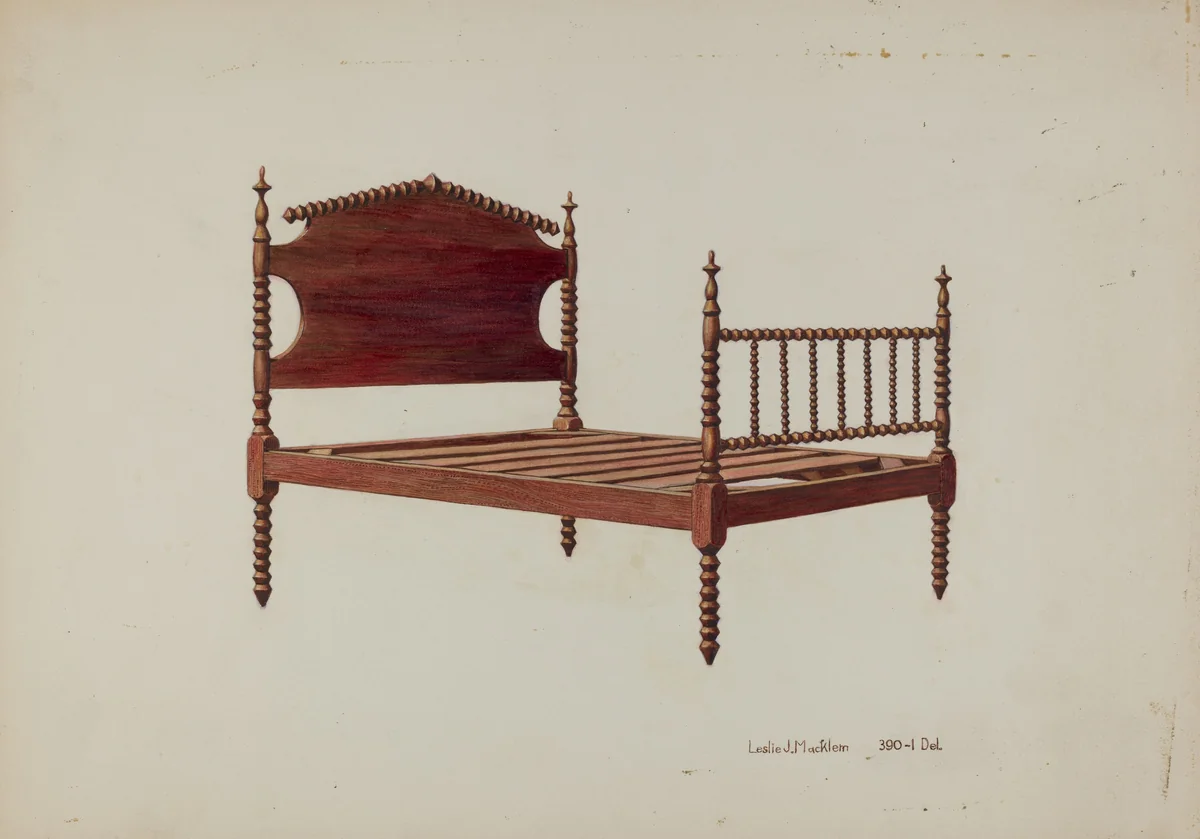 Doll Cradle by Leslie Macklem, index of american design, 1939