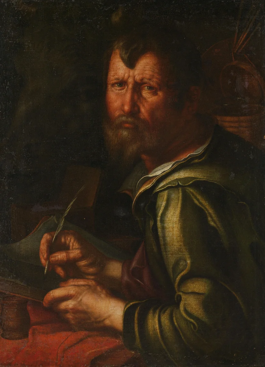 The Evangelist Saint Luke by Joachim Wtewael, painting, 1610-1615