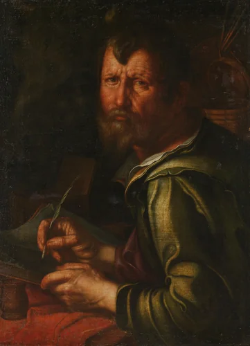 The Evangelist Saint Luke by Joachim Wtewael, painting, 1610-1615