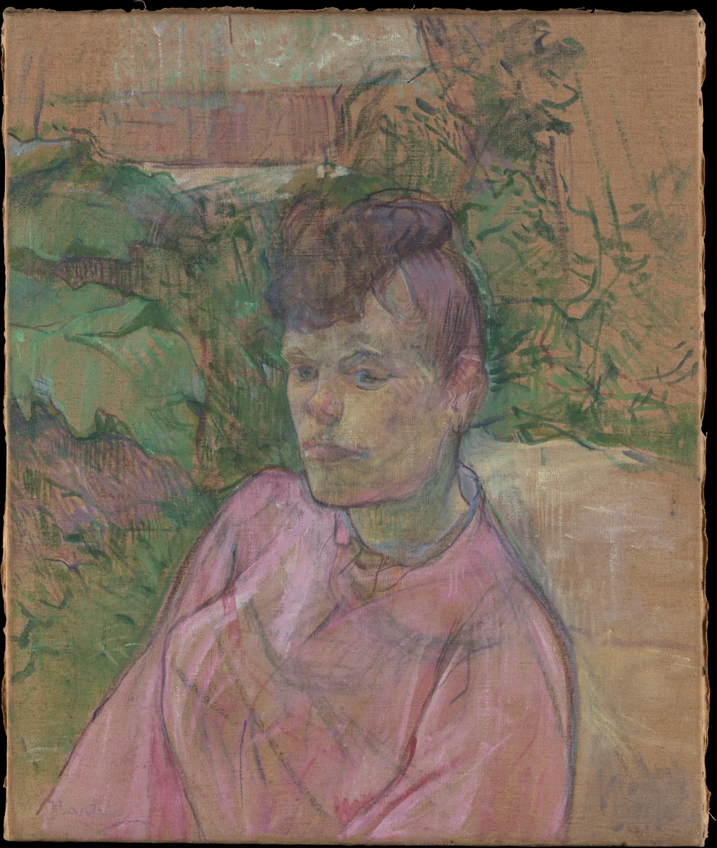 Woman in the Garden of Monsieur Forest by Henri de Toulouse-Lautrec, painting, 1889-1891