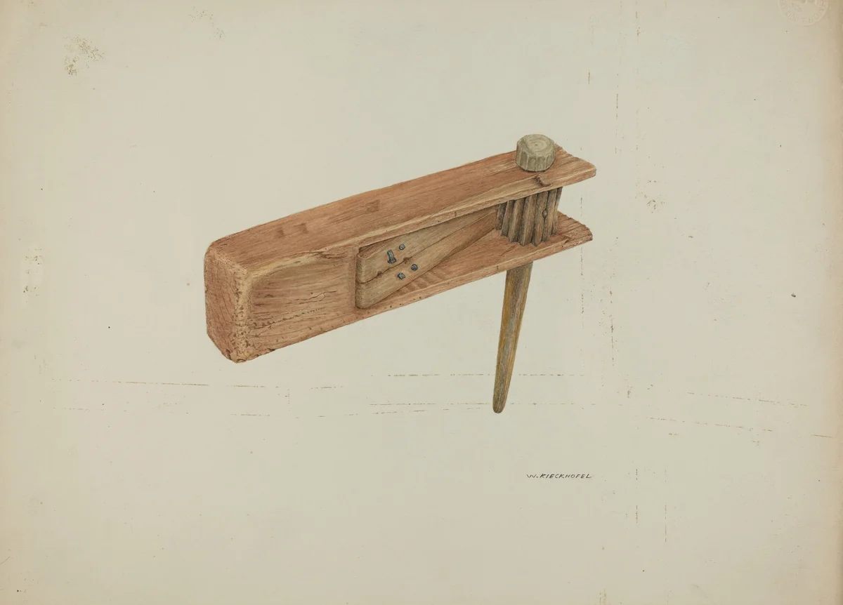 Rattle by William Kieckhofel, index of american design, 1935-1942