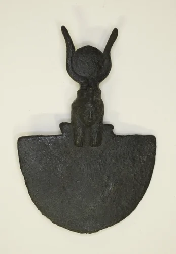 Amulet of an Aegis with the Head of Hathor by Egyptian, metalwork, -1069--332