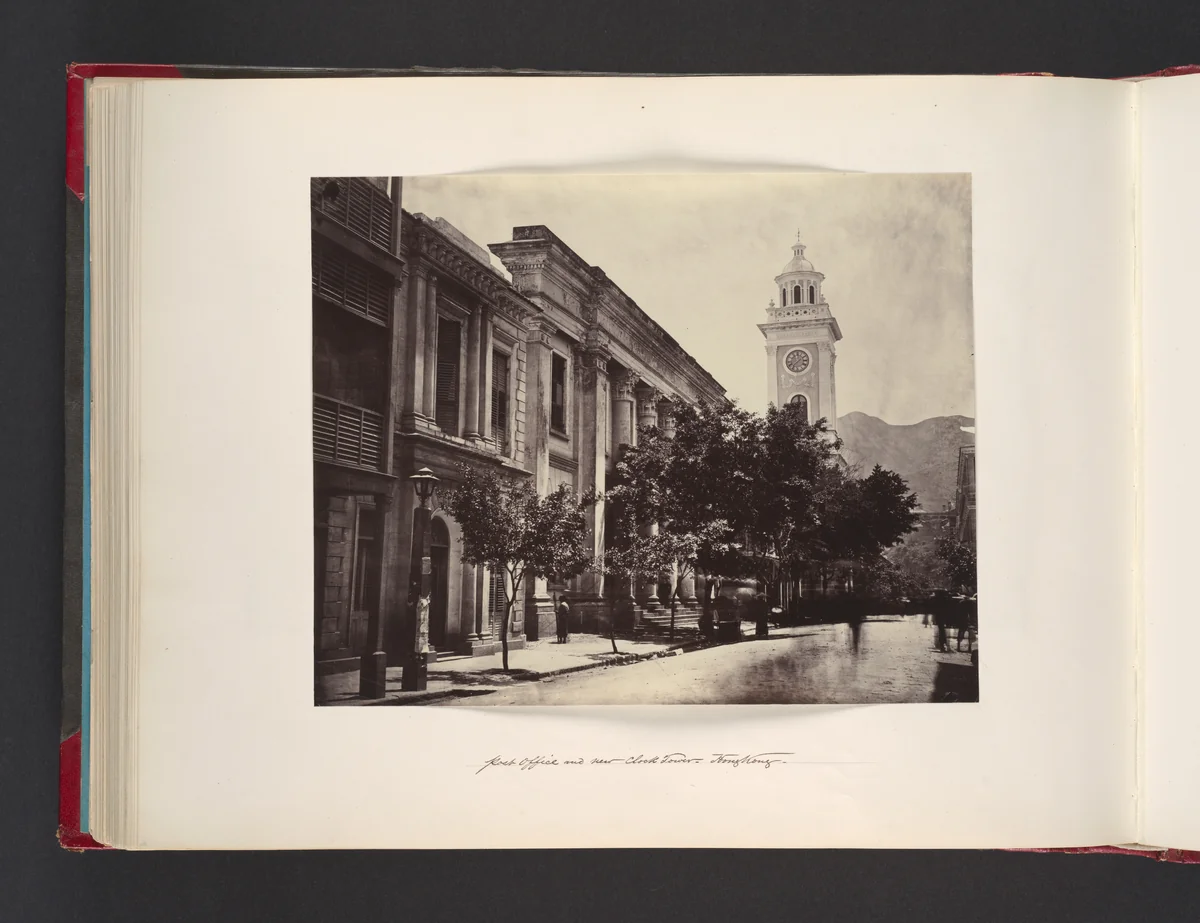 Post Office and New Clock Tower. Hong Kong by John Thomson, photograph, 1865