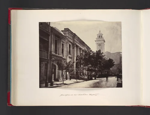 Post Office and New Clock Tower. Hong Kong by John Thomson, photograph, 1865