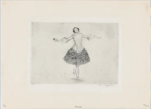 Coquette by Ernst Oppler, print, 1921