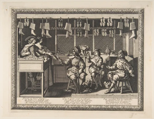 The Cobbler by Abraham Bosse, print, 1627-1637