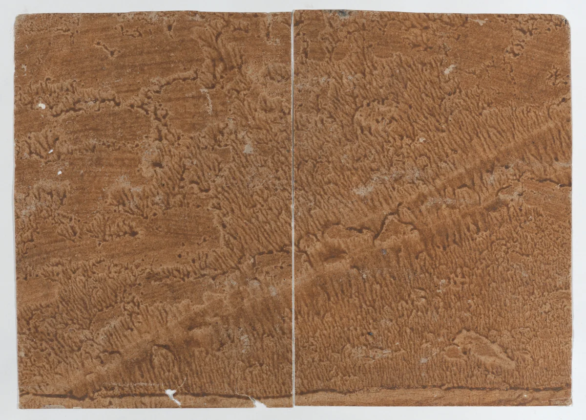 Brown paste paper book cover by anonymous, print, 1700-1800