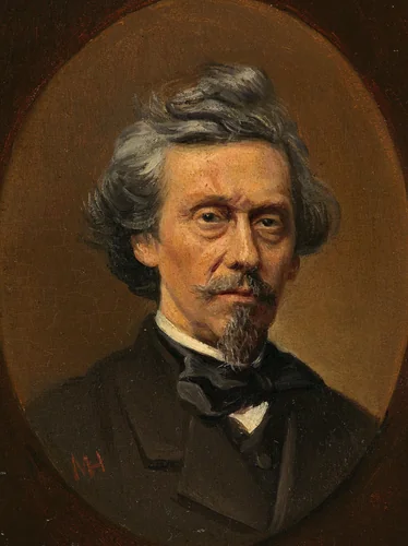 Petrus Franciscus Greive (1811-72), Painter by Meijer Isaäc de Haan, painting, 1870-1895