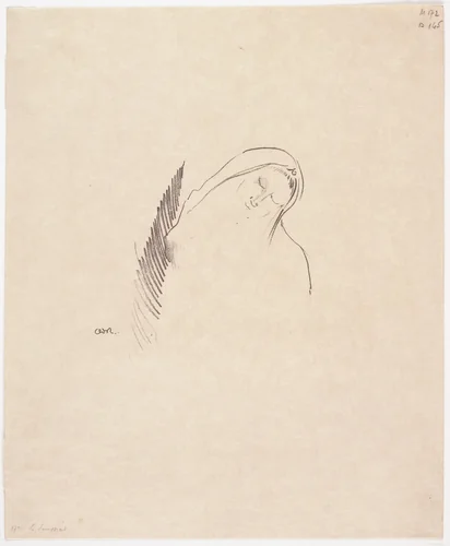 Sleep (Le Sommeil) by Odilon Redon, print, 1898