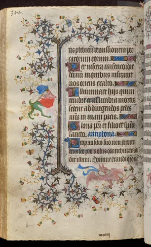 Hours of Charles the Noble, King of Navarre (1361-1425): fol. 167v, Text by Master of the Brussels Initials and Associates, book, 1400-1410