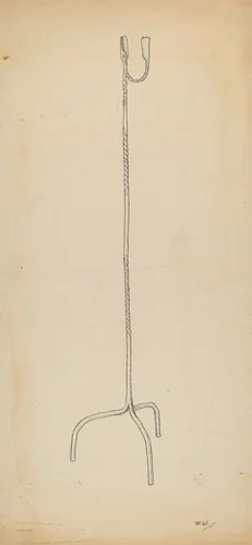 Candle Holder by American 20th Century, index of american design, 1935-1942