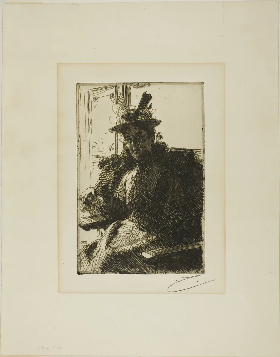 Mrs. Armour by Anders Zorn, print, 1894