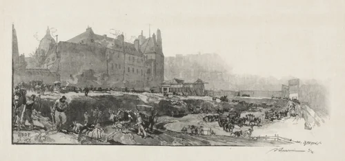Old Sorbonne by Auguste Louis Lepère, print, 1885