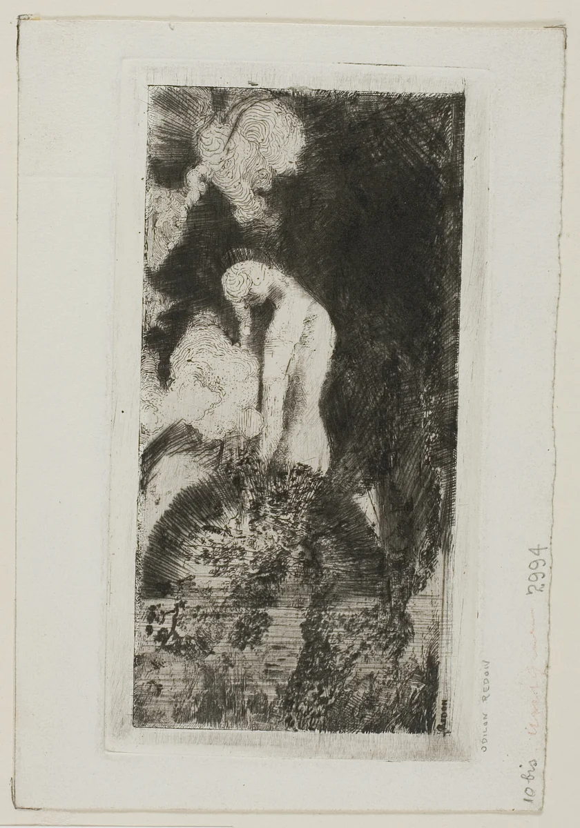 Bather by Odilon Redon, print, 1904