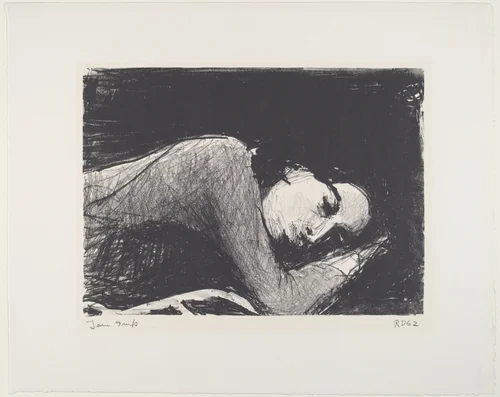 Sleeping Girl by Richard Diebenkorn, print, 1962