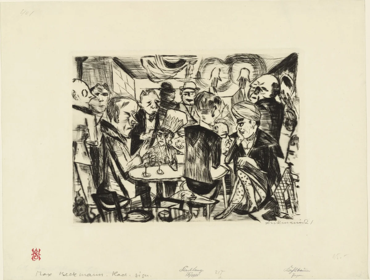 Kahlbaum by Max Beckmann, print, 1919