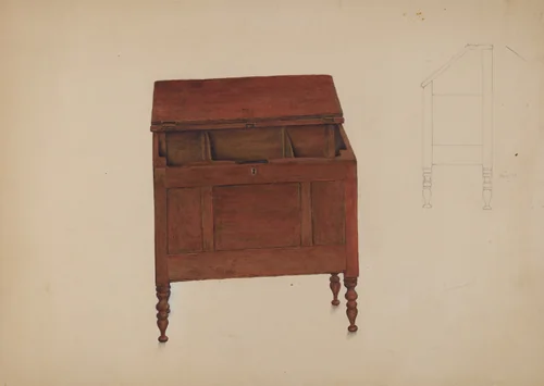 Sugar Chest by Harry Jennings, index of american design, 1937