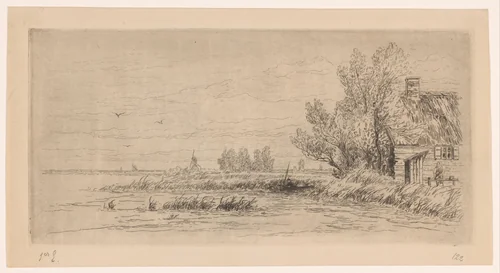 Loosdrechtse Plassen by Carel Nicolaas Storm van 's-Gravesande, print, 1880