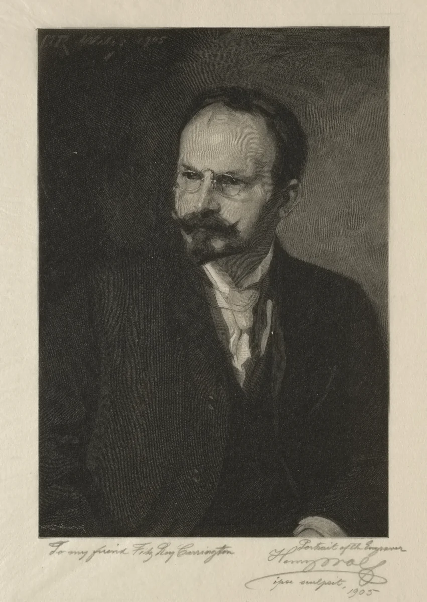 Self-Portrait by Henry Wolf, print, 1905
