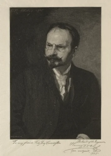 Self-Portrait by Henry Wolf, print, 1905