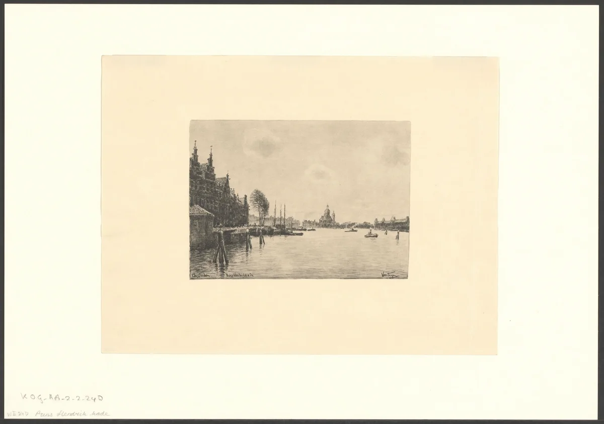Prins Hendrikkade by anonymous, print, 1895-1950
