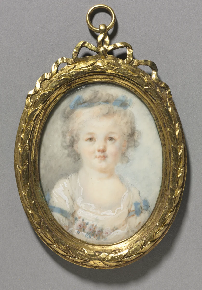 Portrait of a Little Girl by Anne-Marie Fragonard, painting, 1780-1790