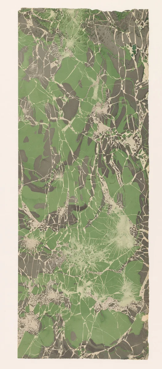 Gebroken kiezelmarmer in grijs en groen by anonymous, other, 1900-1969