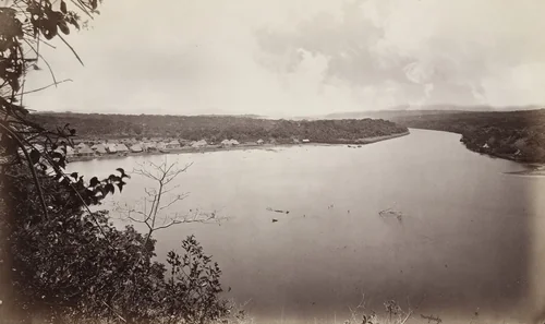 Chagres River from the Fort by Eadweard Muybridge, photograph, 1875