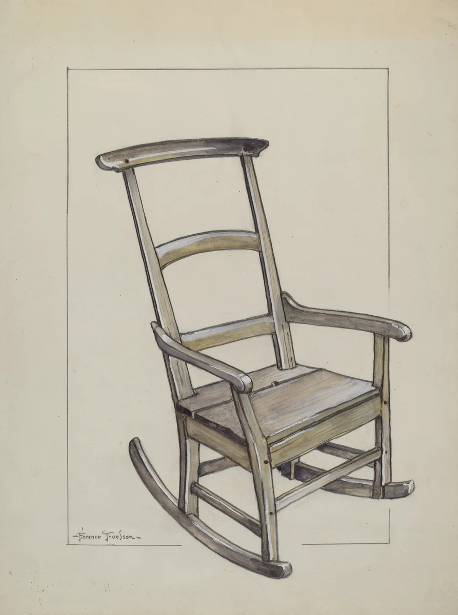 Rocking Chair by Florence Truelson, index of american design, 1937