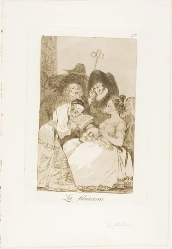 The Filiation, plate 57 from Los Caprichos by Francisco José de Goya, print, 1797-1799