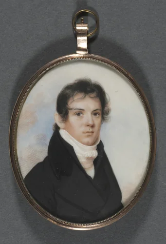 Portrait of a Man by Anson Dickinson, painting, 1805-1815