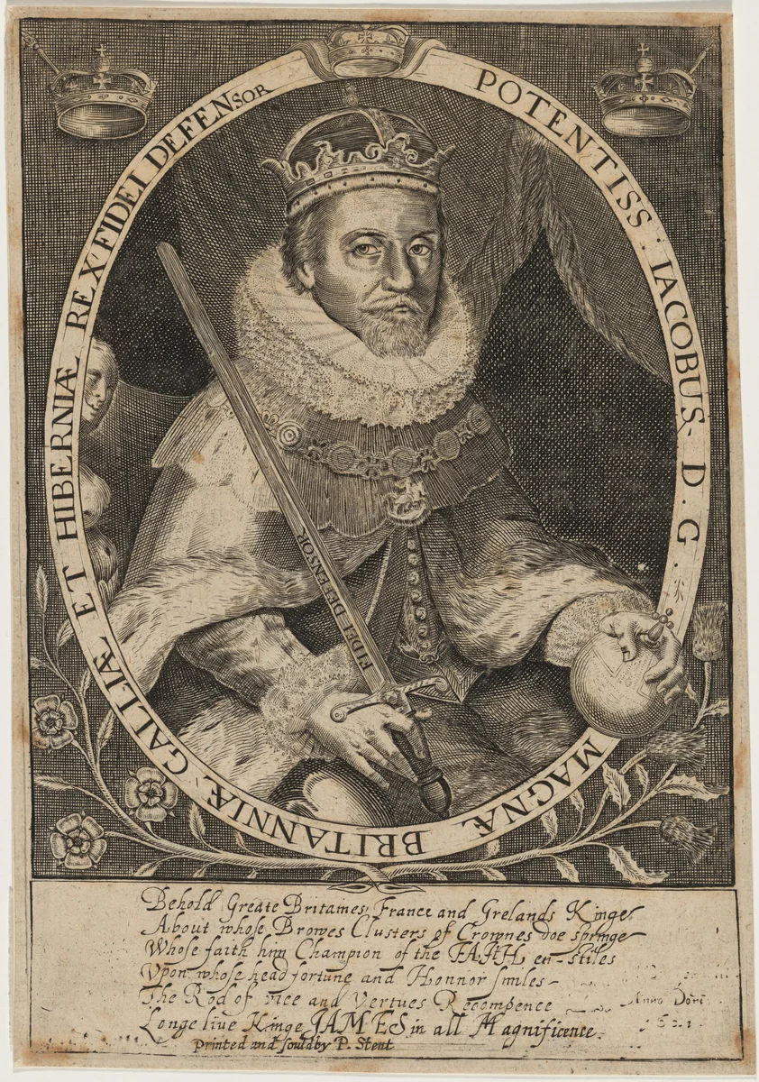 James I by Willem de Passe, print, 1598-1637