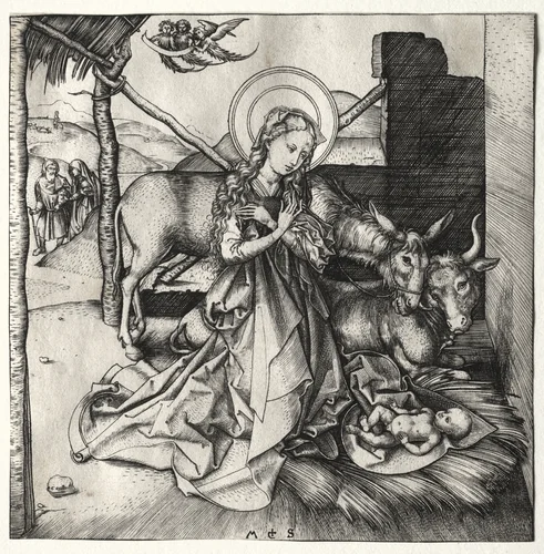 The Life of Christ: The Nativity by Martin Schongauer, print, 1480-1490