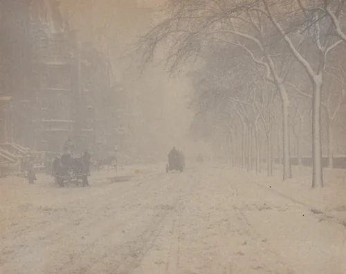 Winter, New York by Alfred Stieglitz, photograph, 1893