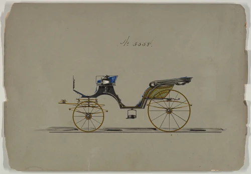 Cabriolet/Victoria #3558 by Brewster & Co., drawing, 1879