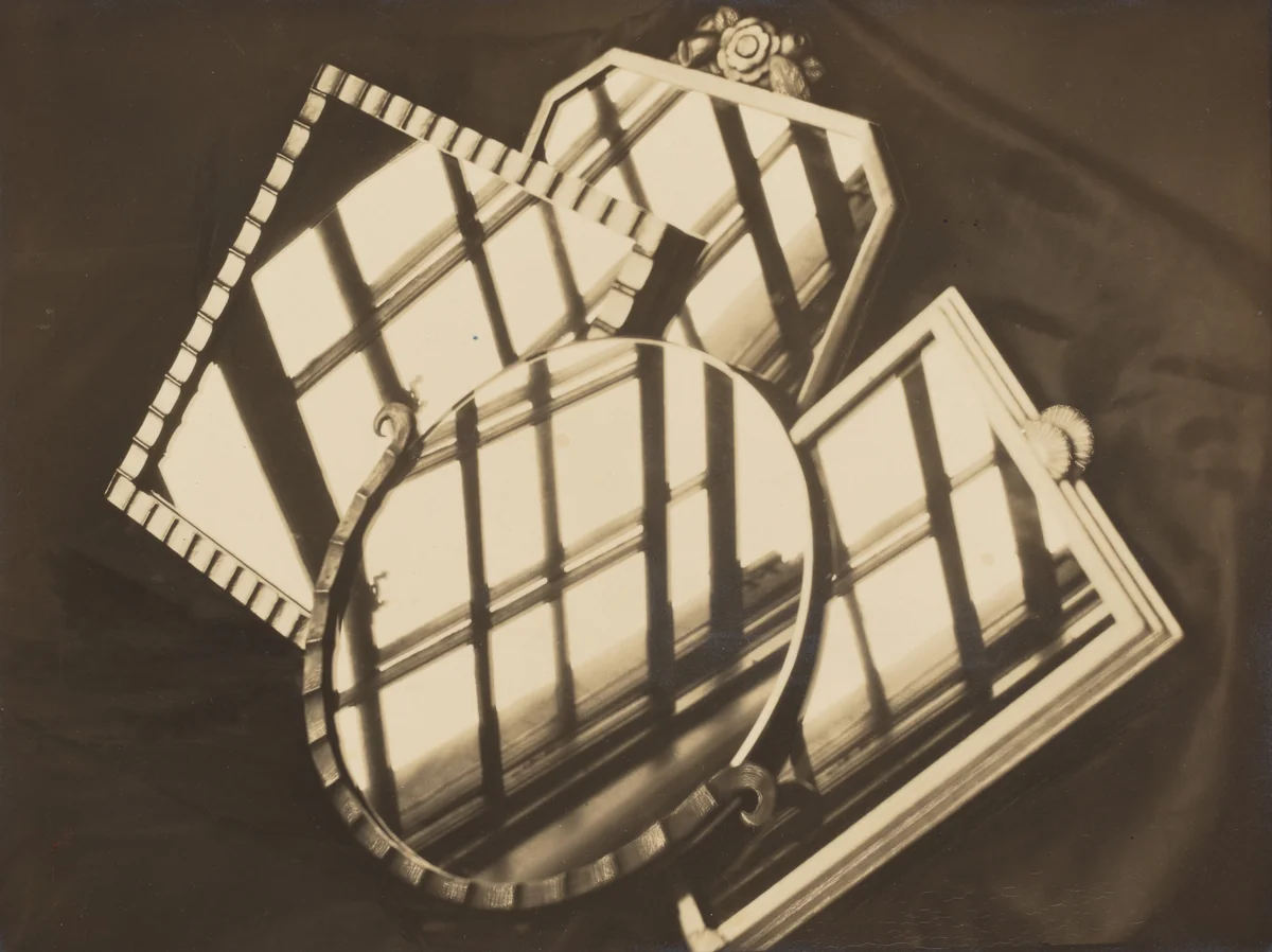 Untitled (Still Life with Mirrors and Windows, NYC) by Margaret Watkins, photograph, 1927