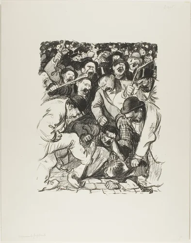 Striking Arguments by Théophile Alexandre Steinlen, print, 1898