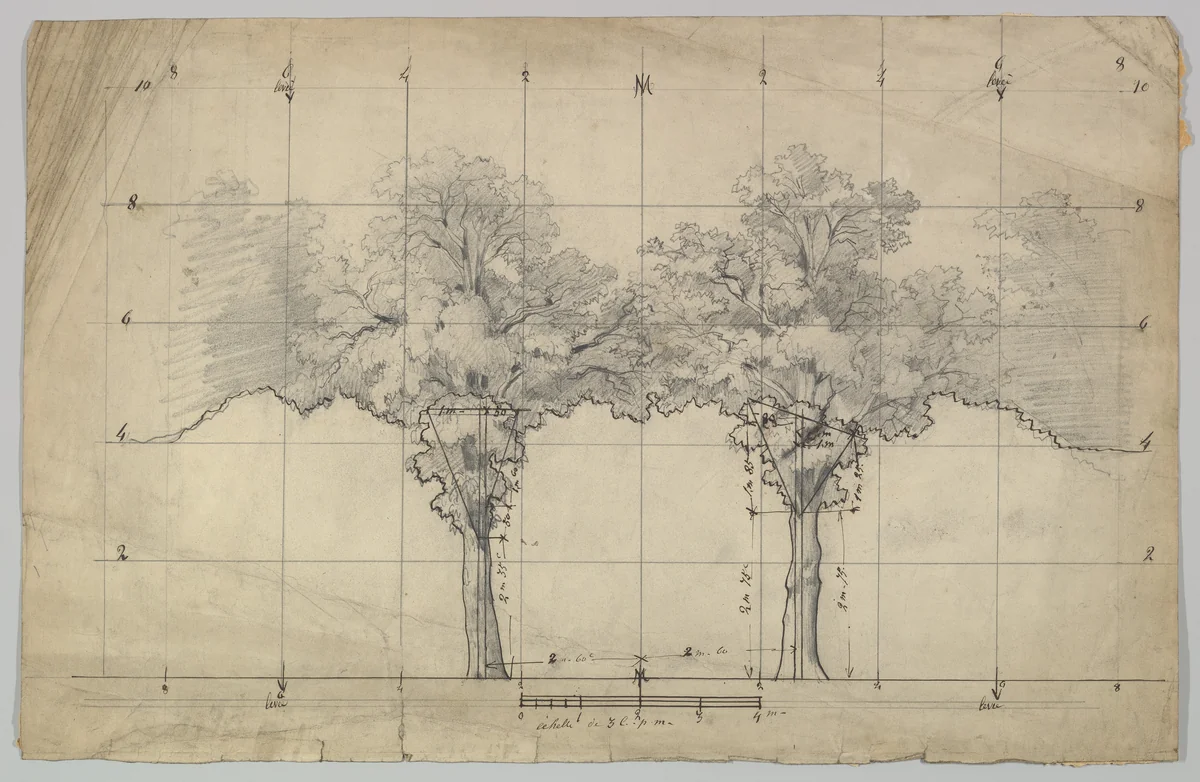 Design for a Stage Set by Eugène Cicéri, drawing, 1828-1890