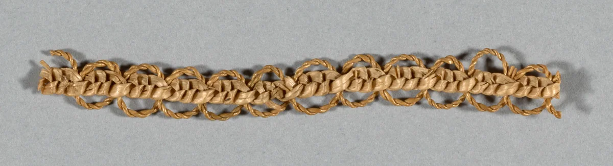 Fragment (Bonnet Trim) by Probably Europe, textile, 1850