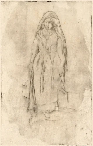 Venetian Water-Carrier by James McNeill Whistler, print, 1879-1880
