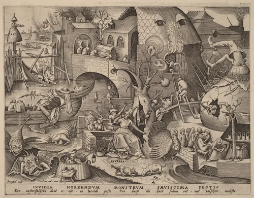 Envy by Pieter van der Heyden
Pieter Bruegel the Elder
Hieronymus Cock, print, 1558