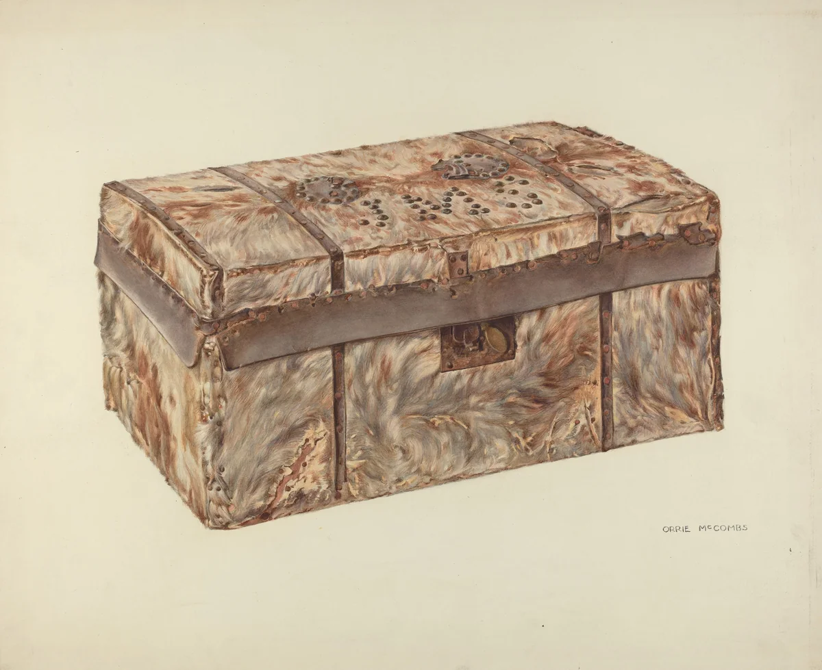 Trunk by Orrie McCombs, index of american design, 1940